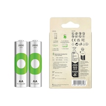 Lexroo E221 Usb Pil Şarj Cihazı 2 Adet 2600mah Aa Kalem Pilli Set