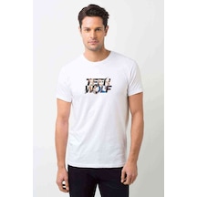Teen Wolf Baskılı Beyaz Erkek Tshirt (528958287)