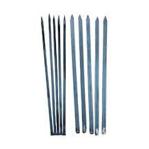 Adana Kebap Kıyma Şişi Tavuk Kanat Şişi Silme Set 10 Parça 60cm