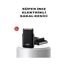 Elektrikli Tıraş Makinesi Çift Başlıklı Ultra İnce Tasarım