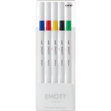 Uni-ball Akrilik Uçlu Kalem Emott 0.4 Mm Fine 5 Li Canlı Renk