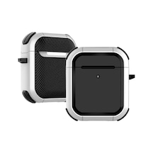 Apple Uyumlu AirPods 1/2. Nesil Kılıf Zırhlı Antishock Tank Case 001