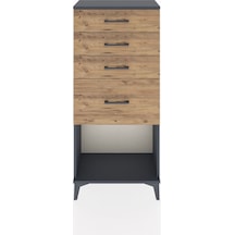 Hyperion Dolap 4 Çekmeceli 60x44x134 Antrasit-çam Antrasit Hyperion Dolap 4 Çekmeceli 60x44x134 Antrasit-çam Antrasit