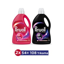 Hassas Sıvı Çamaşır Deterjanı 2.7l 2'li Set Siyahlar X1, Renkliler X1 4 L