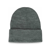 Unisex Katlamalı Füme Bere Gri