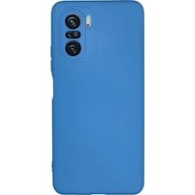 Newface Xiaomi Poco F3 Kılıf Nano İçi Kadife Silikon - Mavi