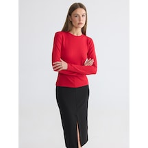Lcwaıkıkı Basic Kırmızı Soft Touch Kadın Body