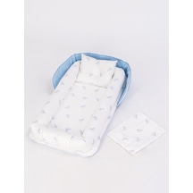 Tiffany Taşınabilir Çantalı Babynest - Mavi
