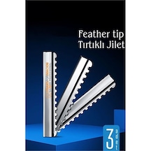 Zenvac Feather Tip Tırtıklı Ustura Jileti 3 Adet 722120 Zenvac29