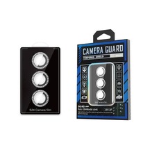 Lexroo Galaxy S24 Diamond Kamera Lens Koruyucu Cam Filmi - Siyah Siyah-