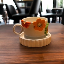 Renki Çiçekli Fincan Mug