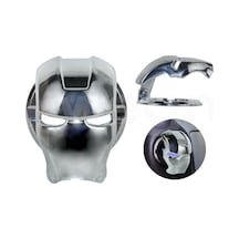 Wegna Ac01-001 Iron Man Start Stop Koruyucu Kapak Gümüş Metal Krom Aksesuar -