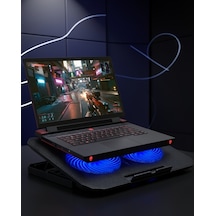 Laptop Soğutucu Stand Çift Fanlı 17 İnç Uyumlu Ayarlanabilir