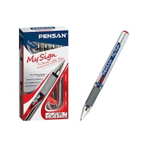 Pensan My Sıgn Jel Kalem 1 Mm Kırmızı 12'Li Kutu