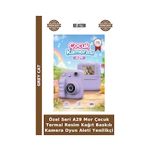 Özel Seri A29 Mor Çocuk Termal Resim Kağıt Baskılı Kamera Oyun Aleti Yenilikçi