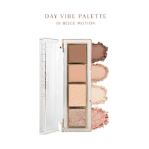 Yoğun Pigmentli Mat Ve Işıltılı Tonlar Barındıran 4'lü Far Paleti Day Vibe Palette 1 Beige Motion 1