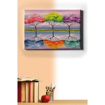 Webstyle Sayılarla Boyama Seti Kasnaklı Ağaçlar Ve Yansıma 50 X 65 Cm