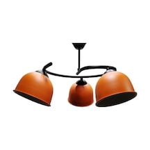 Riolight Modern Üçlü Turuncu Başlık Metal Sarkıt Avize (551345212)