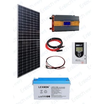 Bağ Bahçe Karavan için Jel Akülü Hazır Paket Solar Güneş Enerji Sistemi