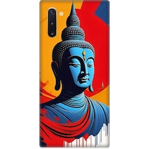 Samsung Galaxy Note 10 Uyumlu Budha Heykeli Desenli Silikon Kılıf