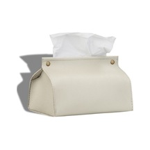 Bej-deri Mendil Oturma Odası Mendil Çantası Araca Monte Kağıt Havlu Kapağı Tuvalet Kağıdı Tutucusu