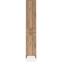Hyperion Dolap 6 Raflı 2 Çekmeceli 2 Kapaklı 44x44x243 Çam-çam Çam