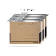 Tunakart Asd2005 Metal Askılı Yan Bezli Körüklü Dosya 10 Lu Paket