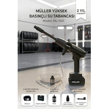 Alman 21 V Kömürsüz Motor Çift Akülü Şarjlı Yüksek Basınçlı Oto Araba Bahçe Yıkama Ve Temizleme Makinesi