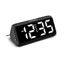 Yatak Odaları İçin Dijital Çalar Saat, Çift Alarmlı Yüksek Sesli Çalar Saat, Kalın Rakamlar, 5 Dimmer, 4 Cilt, E