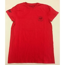 Motosiklet T-shirt TRİUMPH SCRAMBLER KIRMIZI KISA KOL BİSİKLET YAKA TSHİRT