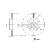 2 Adet- Swag Fren Diski Ön Connect 18 Dış Çap: 300 Mm 33112056 Kv6c1125dc 2279488 Kv6c1125cb