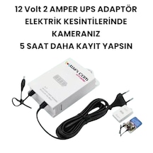 12 Volt Ups Adaptör Şarjlı Voltaj Korumalı Güç Kaynağı