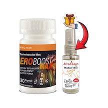 Ero Boost Max:1 Adet Erkeklere Özel 30lu Destekleme + Afrodizayn Masaj Yağı 30 Ml