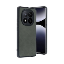 Xiaomi Redmi Note 14 Pro 4g Kılıf Aras Deri Kapak - Koyu Yeşil Koyu Yesil