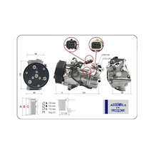 Gua 51331 Klima Kompresörü Sıfır Ürün Renault Clıo V 19 Captur Iı 20 1.2 Tce 1.0 Sce 1.3tce Nissan Juke 1.2 926008955r-9260000q0l-9260000q1a -