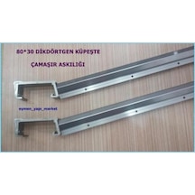 Balkon Çamaşır Kurutma Askısı Dikdörtgen Küpeşte 80x30