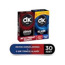 Okey Klasik Prezervatif 20'li + Zirve Prezervatif 10'lu