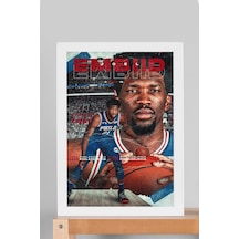 Joel Embiid Çerçeveli Tablo - Philadelphia 76ers Nba Posteri Tablo