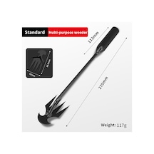 Xindoker "çok Amaçlı Bahçe Çapası - Yabani Ot Temizleme Ve Toprak Kazma Aleti Siyah Kısa Model "