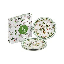 Lucky Art Blassom Bone 20cm 4'lü Tabak Seti Çok Renkli