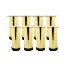 Ayarlanabilir Mobilya Kanepe Baza Koltuk Metal Destek Yükseltici Ayağı 15 Cm Gold Ayakları 8 Adet Beyaz - Çok Renkli