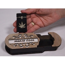Çakmak Kişiye Özel İsim Yazılı Ve Mdf Tasarım Kutulu No:74