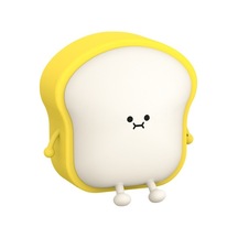 Metabagua Pat Gece Lambası Şarj Edilebilir Eklenti Uyku Tostu Parlayan Çocuk Yaratıcı Başucu Gece Lambası Pamw66 Mor - Sarı