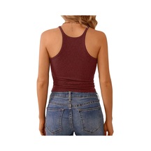 Liona Kadın İp Askılı Yüzücü Sırt Melanj Bordo Renk Crop Atlet Bluz 001 Liona Kadın İp Askılı Yüzücü Sırt Melanj Bordo Renk Crop Atlet Bluz 001