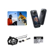 X5 Aksiyon Kamerası - Kayak Kiti 64 Gb Siyah