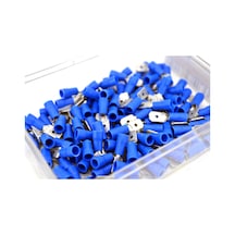 Kablo Ucu 6,3 Erkek Mavi İzolasyonlu Sıkmalı SKP 200 Adet 1.50-2.50 Mm