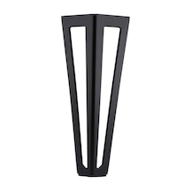 Badem10 Ovit Koltuk Baza Sehpa Masa Ayağı Metal Ayak 20 Cm Siyah 6395751