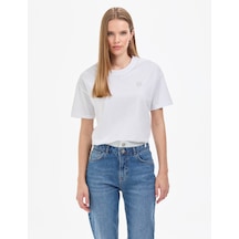 Pierre Cardin Kadın Beyaz Tişört 50323569-vr013 Beyaz