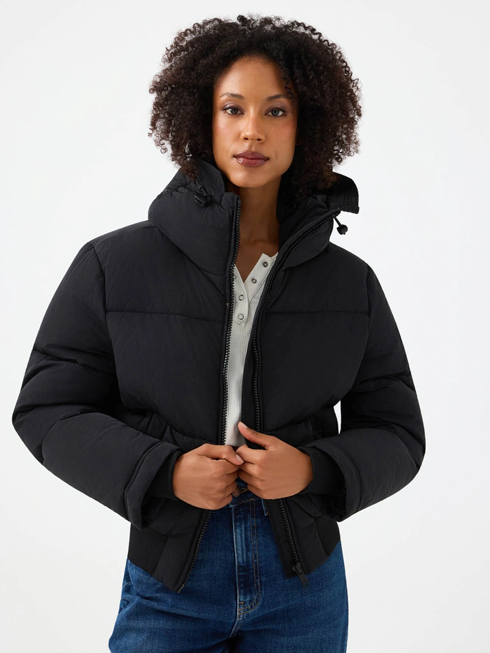 Loft Crop Siyah Kadın Mont Lf2040788 Siyah