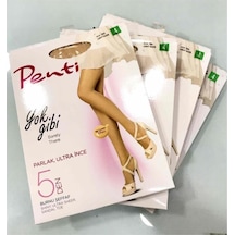 Penti 4 Lü Paket 5 Den Yok Gibi Külotlu Çorap - Yaz Inceliği 001